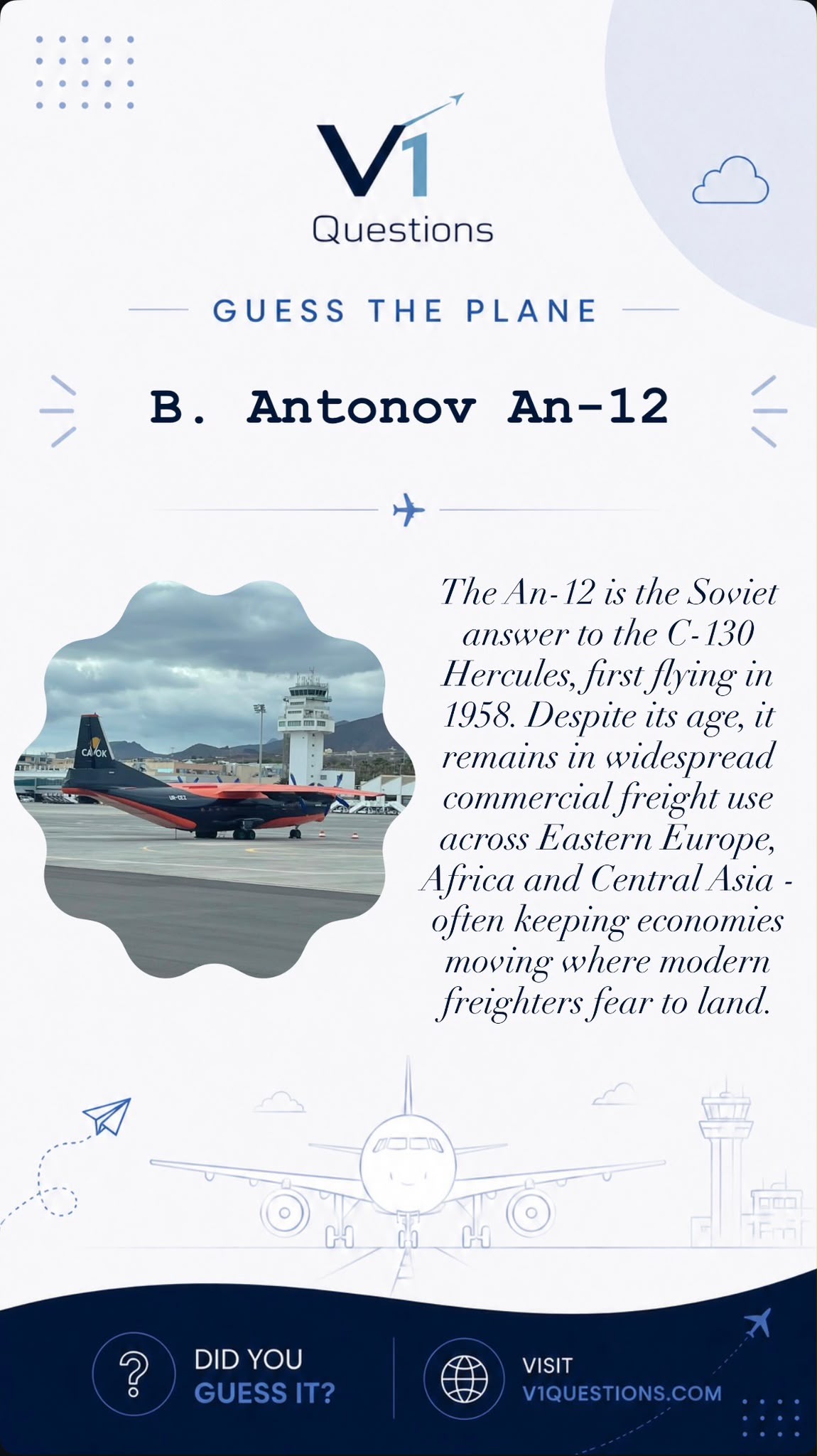 Guess the Plane answer reveal Instagram Story